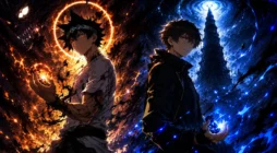 تصویر کراس‌اوور جین موری و بام بیست‌وپنجم از God of High School و Tower of God