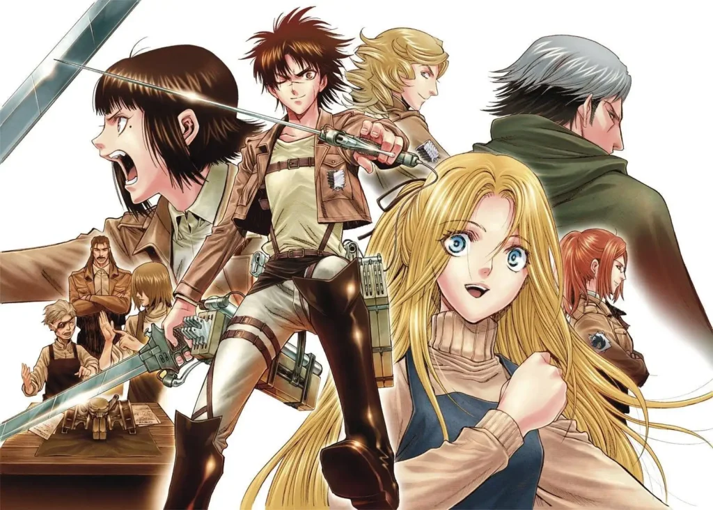 شخصیت های مانگای Shingeki no Kyojin: Before the Fall