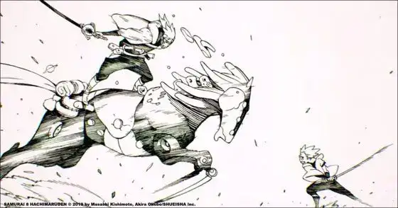 طراحی مانگای Samurai 8: Hachimaru Den