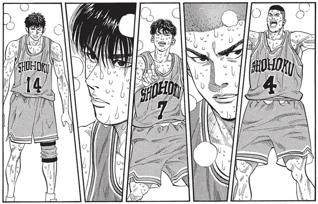 طراحی مانگای Slam Dunk