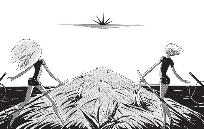 طراحی مانگای Land of the Lustrous