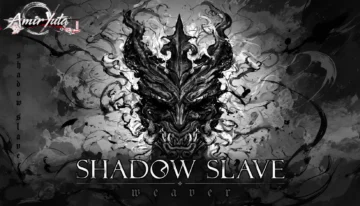 تصویر نقابی سیاه و شیطانی با شاخ هایی بلند، پوستر مانهوای Shadow Slave